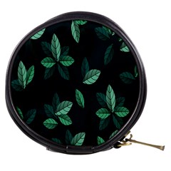 Leaves Pattern Mini Makeup Bag by artworkshop