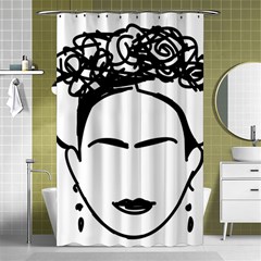 Frida Kahlo  Shower Curtain 48  X 72  (small)  by Sobalvarro