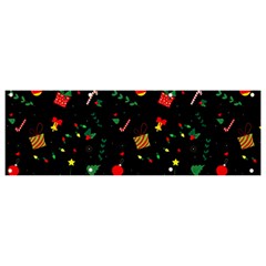 Christmas Pattern Texture Colorful Wallpaper Banner And Sign 9  X 3  by Ravend