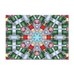 Geometric Symmetrical Symmetry Data Futuristic Sticker A4 (100 Pack) by Ravend