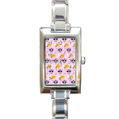 Skullsun Rectangle Italian Charm Watch by Sparkle