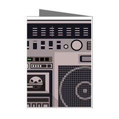 Cassette Recorder 80s Music Stereo Mini Greeting Cards (pkg Of 8) by Pakemis