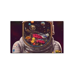 Astronaut Universe Planting Flowers Cosmos Jpg Sticker Rectangular (100 Pack) by Pakemis