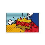 Pow Word Pop Art Style Expression Vector Sticker Rectangular (10 pack) Front