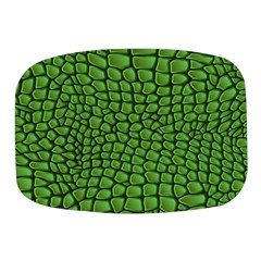 Seamless Pattern Crocodile Leather Mini Square Pill Box by Pakemis