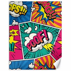 Comic Colorful Seamless Pattern Canvas 18  X 24  by Pakemis