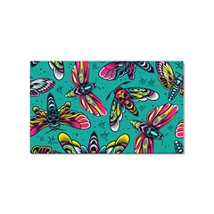 Vintage Colorful Insects Seamless Pattern Sticker (rectangular) by Pakemis