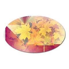 Colorful Nature Oval Magnet by Sparkle