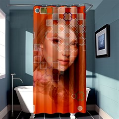 Geometricbeauty Shower Curtain 36  X 72  (stall)  by Sparkle