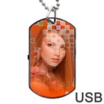 Geometricbeauty Dog Tag USB Flash (One Side) Front