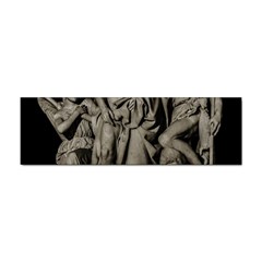 Catholic Motif Sculpture Over Black Sticker (bumper) by dflcprintsclothing