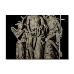 Catholic Motif Sculpture Over Black Sticker A4 (10 Pack) by dflcprintsclothing