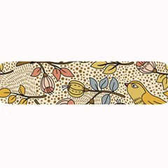 Seamless Pattern With Flower Bird Large Bar Mat by Pakemis