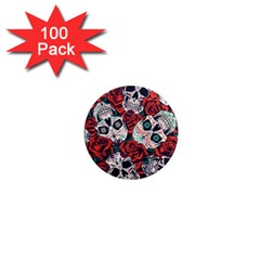 Vintage Day Dead Seamless Pattern 1  Mini Magnets (100 Pack)  by Pakemis