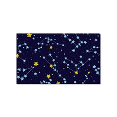 Seamless Pattern With Cartoon Zodiac Constellations Starry Sky Sticker Rectangular (10 Pack) by Pakemis