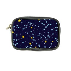 Seamless Pattern With Cartoon Zodiac Constellations Starry Sky Coin Purse by Pakemis