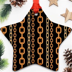 Gold-chain-jewelry-seamless-pattern Ornament (star) by Pakemis