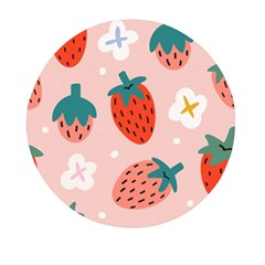 Strawberry-seamless-pattern Mini Round Pill Box (pack Of 3) by Pakemis