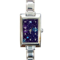 Realistic-night-sky-poster-with-constellations Rectangle Italian Charm Watch by Pakemis