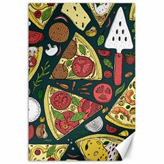 Vector-seamless-pizza-slice-pattern-hand-drawn-pizza-illustration-great-pizzeria-menu-background Canvas 20  X 30  by Pakemis