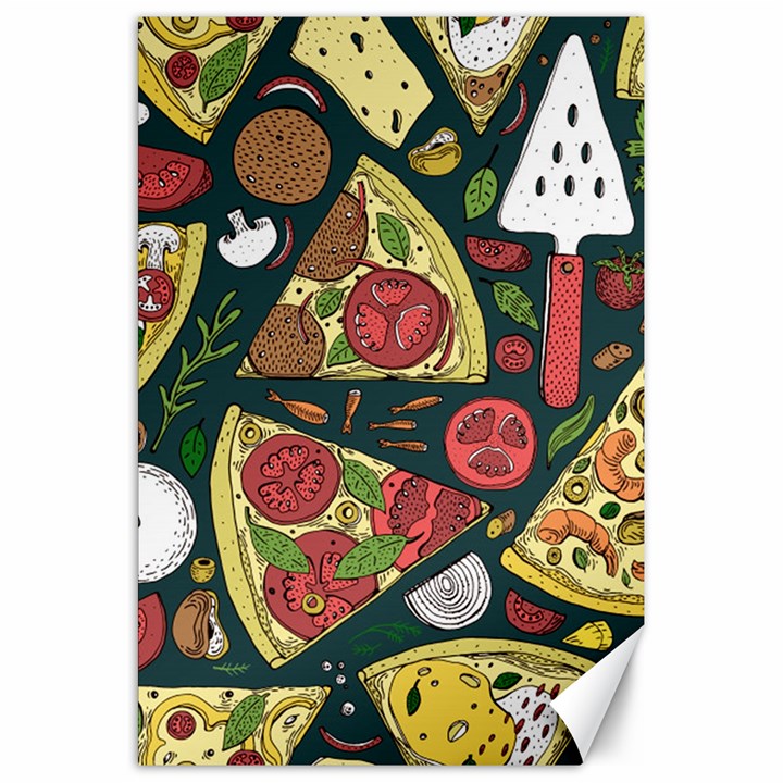 Vector-seamless-pizza-slice-pattern-hand-drawn-pizza-illustration-great-pizzeria-menu-background Canvas 20  x 30 