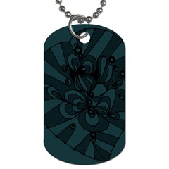 Green Zendoodle Dog Tag (one Side) by Mazipoodles