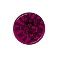 Aubergine Zendoodle Hat Clip Ball Marker (4 Pack) by Mazipoodles