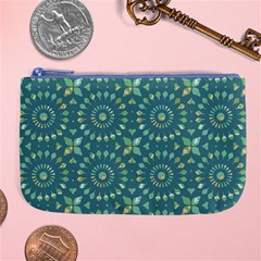 Kaleidoscope Hunter Green Large Coin Purse by Mazipoodles