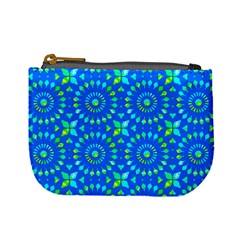 Kaleidoscope Blue Mini Coin Purse by Mazipoodles