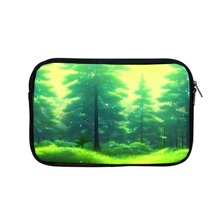 Anime Forrest Nature Fantasy Sunset Trees Woods Apple MacBook Pro 13  Zipper Case