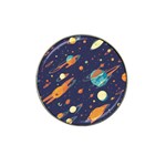 Space Galaxy Planet Universe Stars Night Fantasy Hat Clip Ball Marker (4 pack) Front