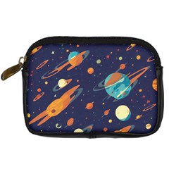 Space Galaxy Planet Universe Stars Night Fantasy Digital Camera Leather Case by Uceng