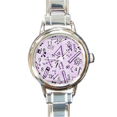 Science Research Curious Search Inspect Scientific Round Italian Charm Watch by Uceng