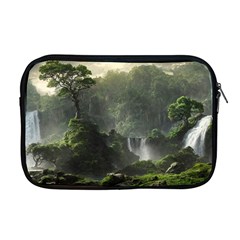 Waterfall River Fantasy Dream Planet Matte Apple Macbook Pro 17  Zipper Case by Uceng