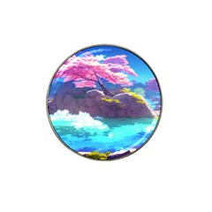 Fantasy Japan Mountains Cherry Blossoms Nature Hat Clip Ball Marker (10 Pack) by Uceng