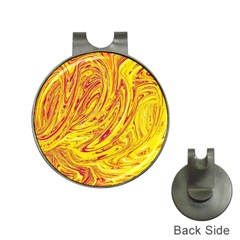 Red Yellow Abstract Wallpapers Abstracts Liquids Hat Clips With Golf Markers by Uceng