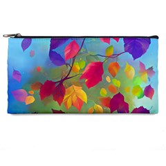 Leaves Foliage Autumn Branch Trees Nature Forest Pencil Case by Uceng