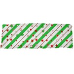 Christmas Paper Stars Pattern Texture Background Colorful Colors Seamless Body Pillow Case Dakimakura (Two Sides) Back