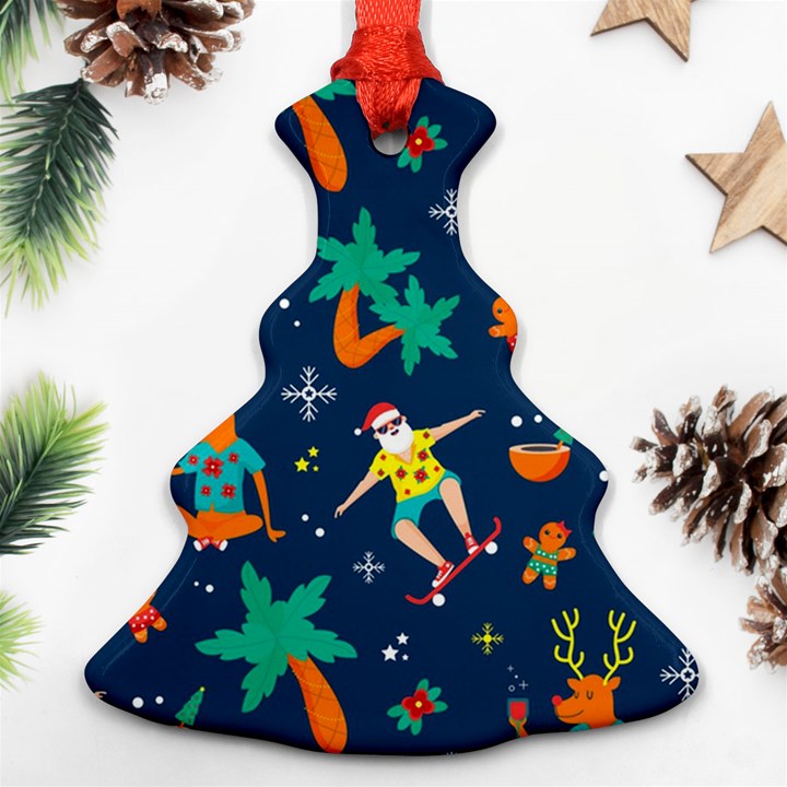 Colorful Funny Christmas Pattern Ornament (Christmas Tree) 