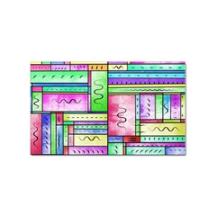 Colorful Pattern Sticker Rectangular (100 Pack) by gasi