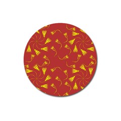 Background Pattern Texture Design Magnet 3  (round) by Ravend