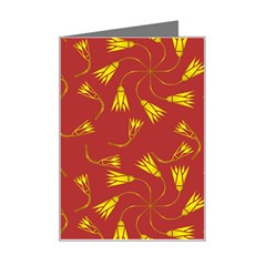 Background Pattern Texture Design Mini Greeting Card by Ravend