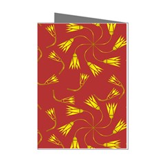 Background Pattern Texture Design Mini Greeting Cards (pkg Of 8) by Ravend