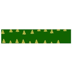 Green Christmas Trees Green Small Flano Scarf by TetiBright