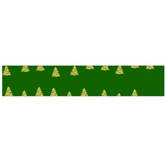 Green Christmas Trees Green Large Flano Scarf  by TetiBright