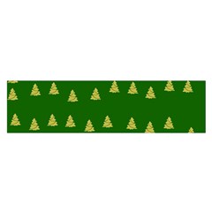 Green Christmas Trees Green Oblong Satin Scarf (16  X 60 ) by TetiBright