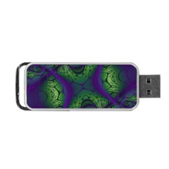 Fractal Abstract Art Pattern Portable Usb Flash (one Side) by Ravend