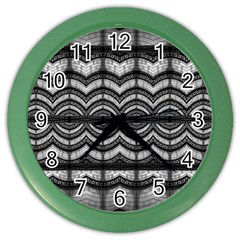 Abstract Geometric Collage Pattern Color Wall Clock by dflcprintsclothing