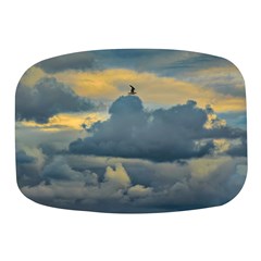 Bird Flying Over Stormy Sky Mini Square Pill Box by dflcprintsclothing