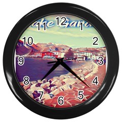 Garda! Wall Clock (black) by ConteMonfrey